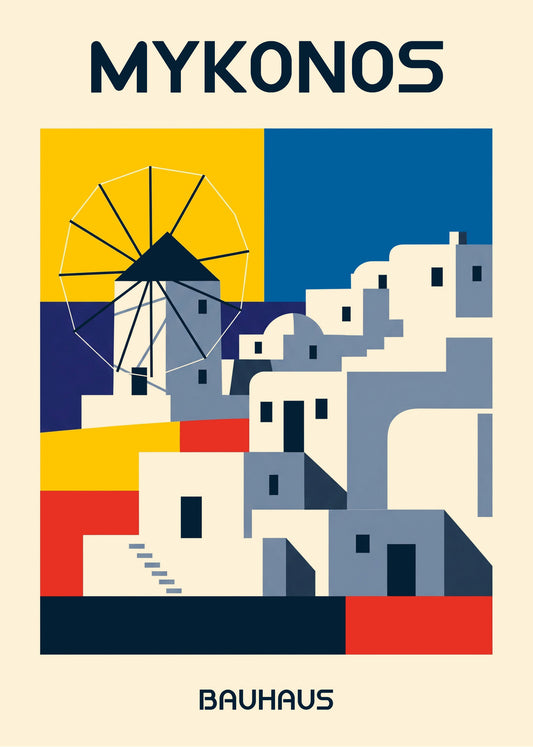 Cuadro Mykonos Poster Bauhaus