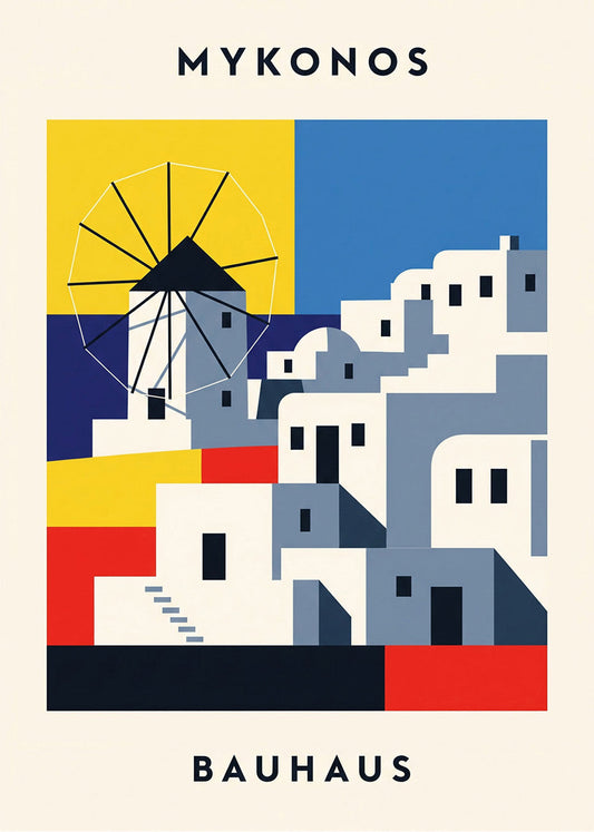 Cuadro Mykonos Poster Bauhaus