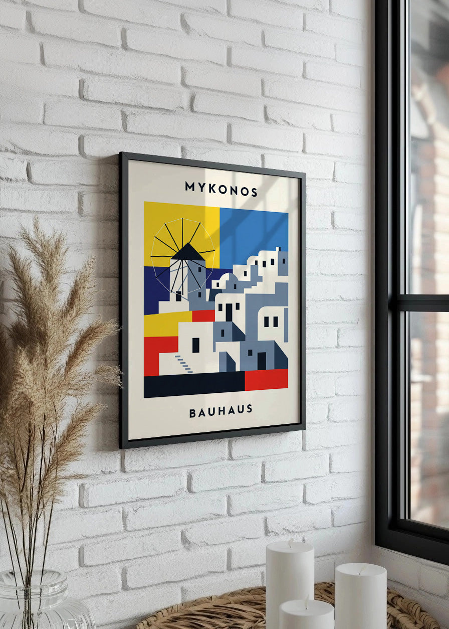 Cuadro Mykonos Poster Bauhaus