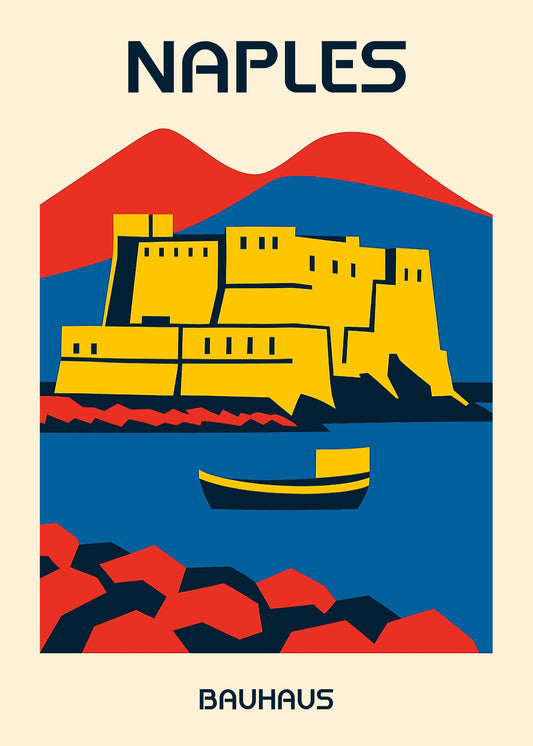 Poster de Nápoles Bauhaus