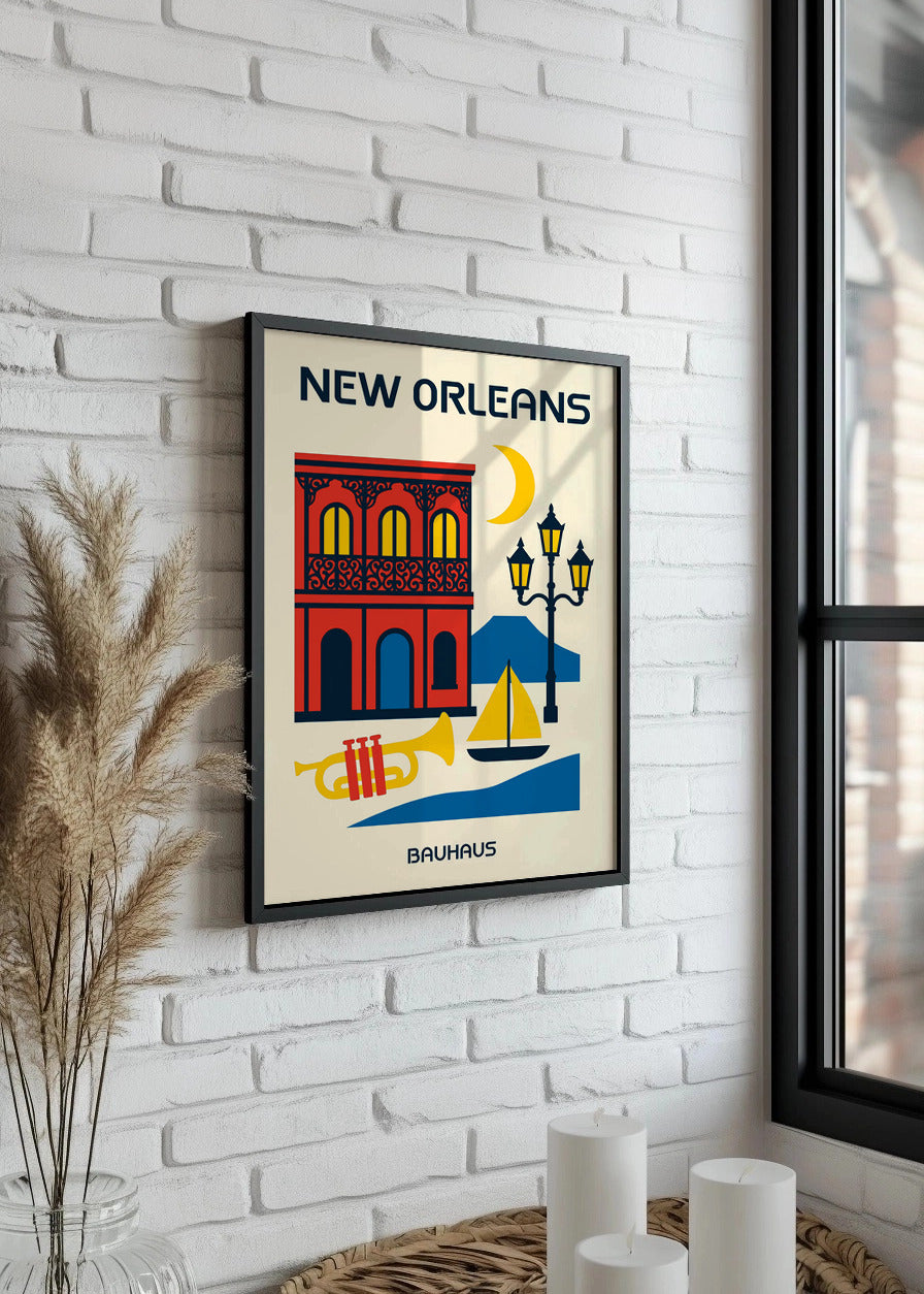 Cuadro New Orleans Poster Bauhaus