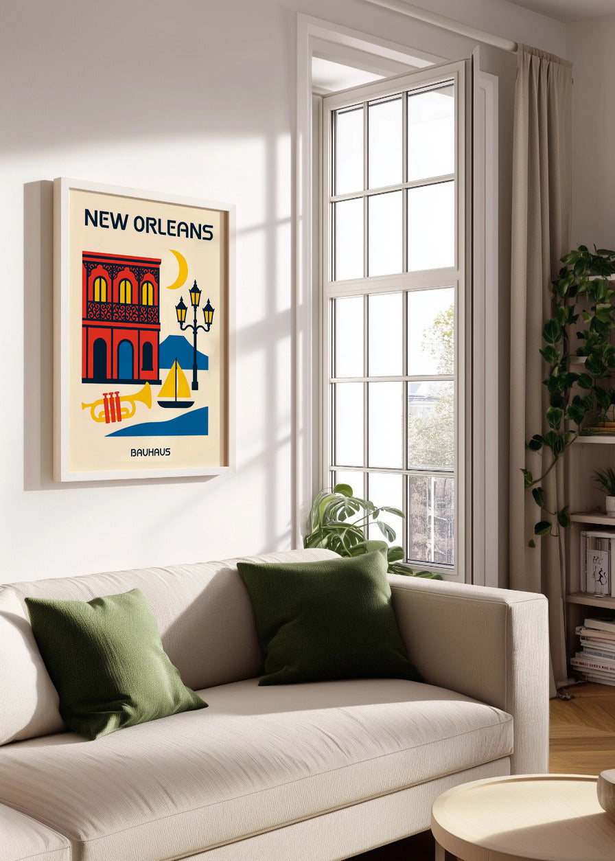 Cuadro New Orleans Poster Bauhaus