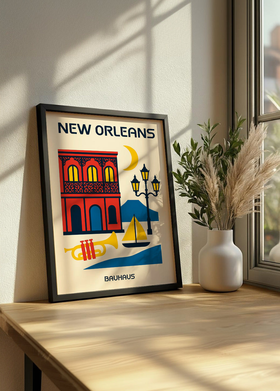Cuadro New Orleans Poster Bauhaus