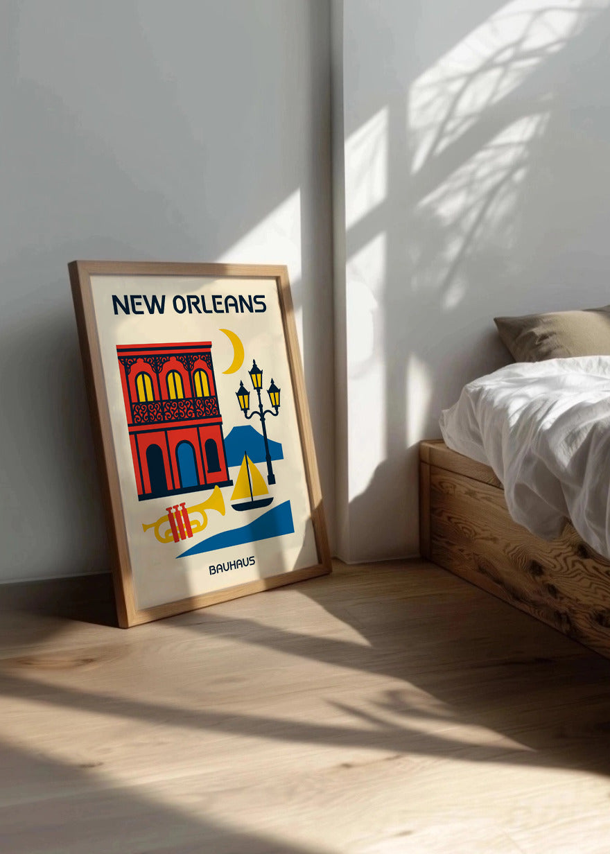 Cuadro New Orleans Poster Bauhaus