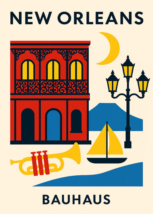 Cuadro New Orleans Poster Bauhaus