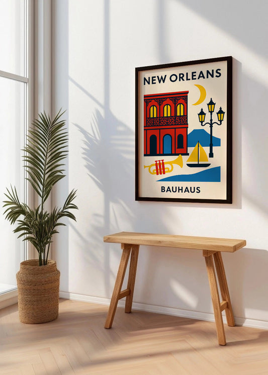 Cuadro New Orleans Poster Bauhaus