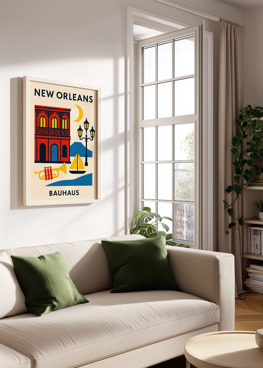 Cuadro New Orleans Poster Bauhaus