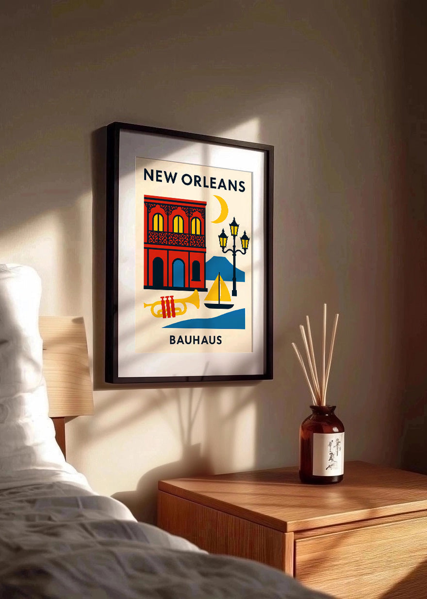 Cuadro New Orleans Poster Bauhaus
