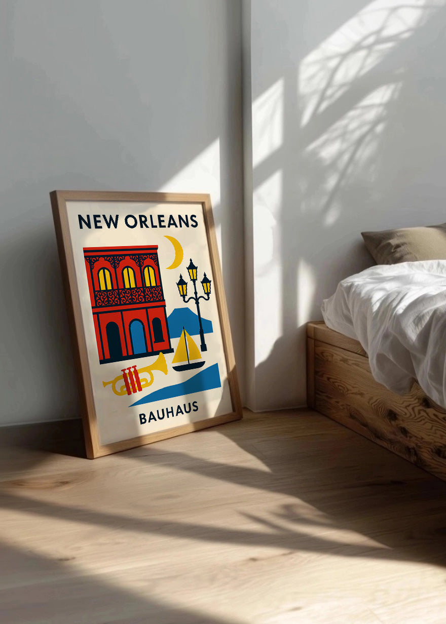 Cuadro New Orleans Poster Bauhaus