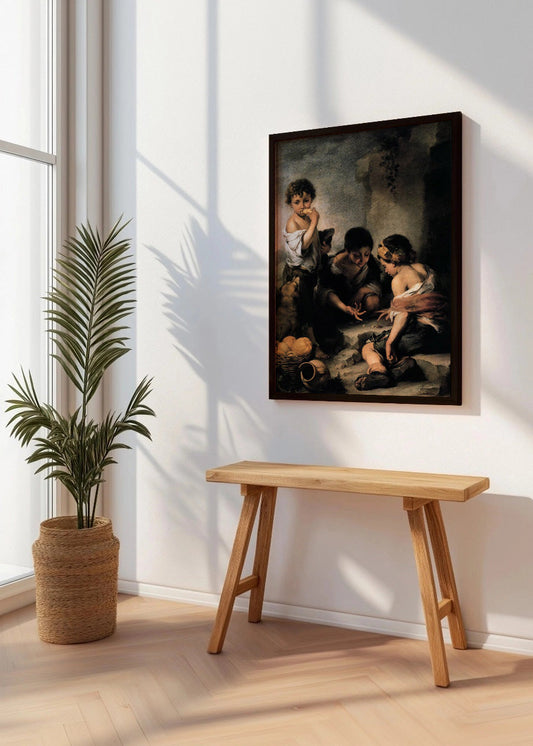 Cuadro Niños jugando a los dados (Murillo)