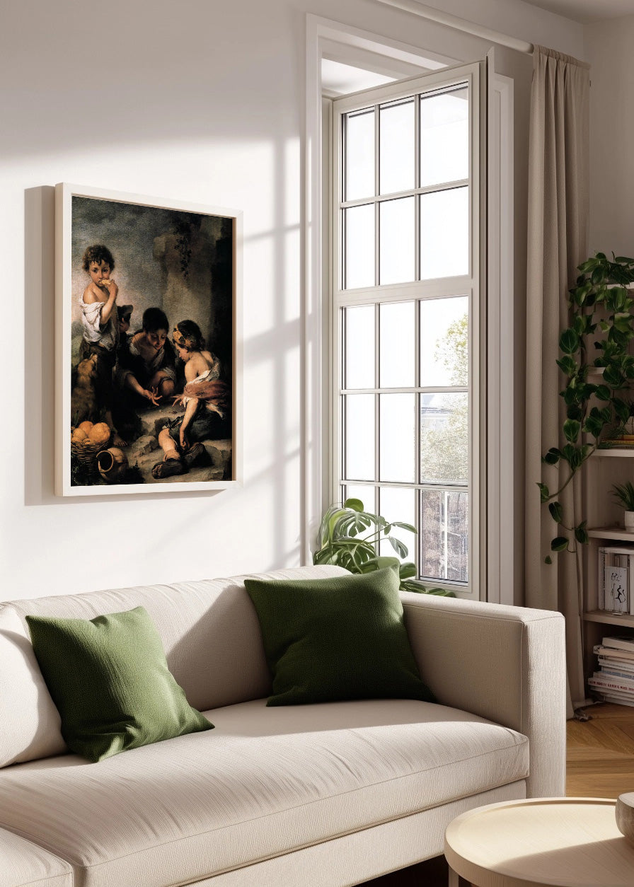 Cuadro Niños jugando a los dados (Murillo)