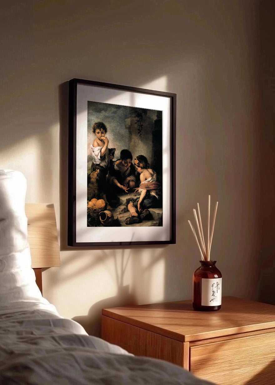 Cuadro Niños jugando a los dados (Murillo)