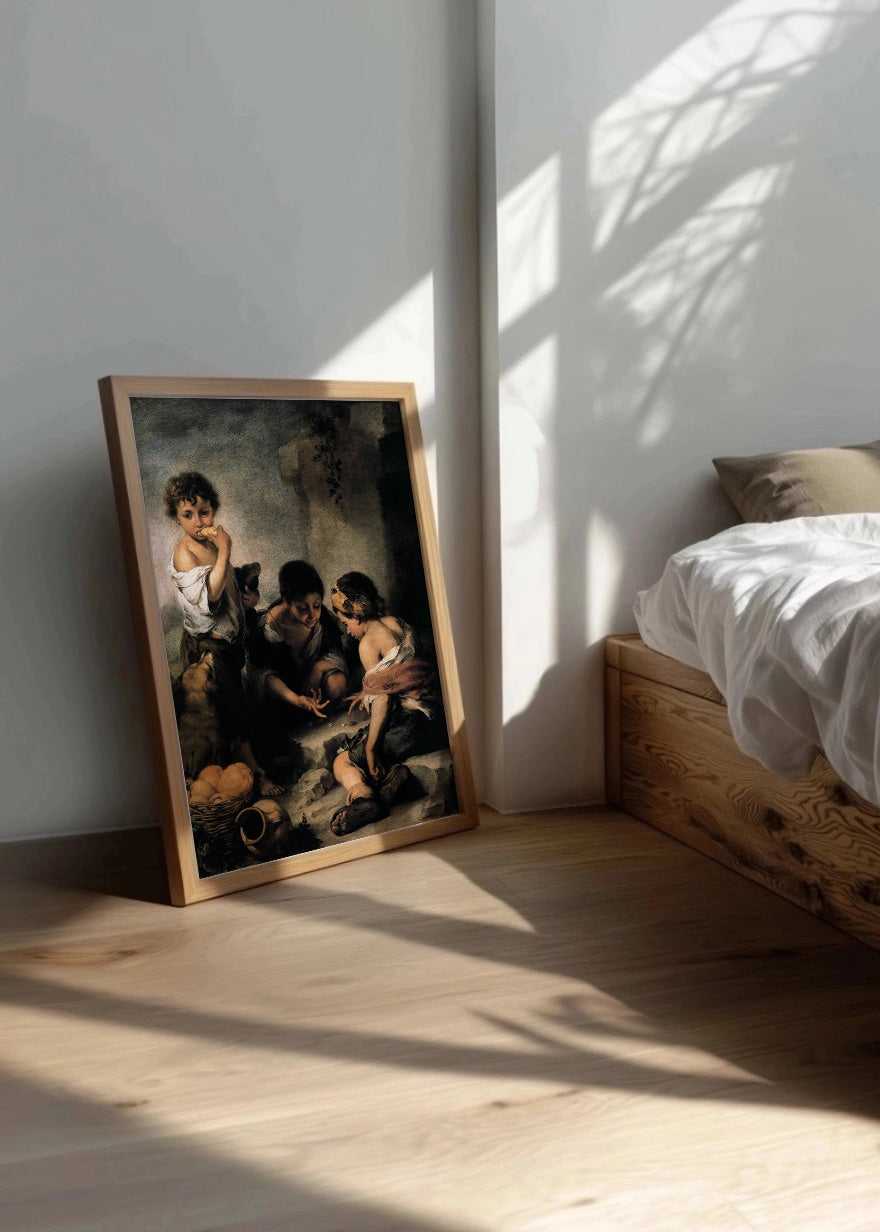 Cuadro Niños jugando a los dados (Murillo)