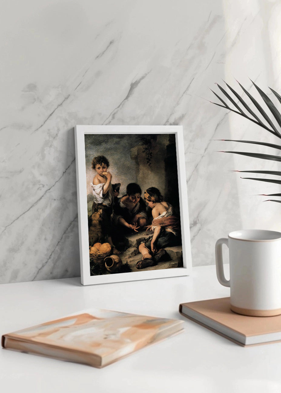 Cuadro Niños jugando a los dados (Murillo)