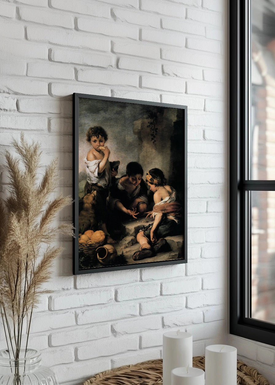 Cuadro Niños jugando a los dados (Murillo)