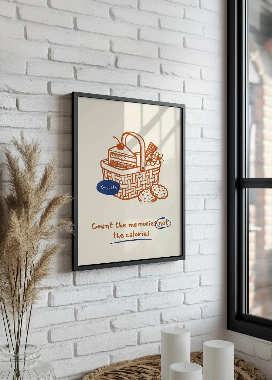 Cuadro No cuentes calorías - Decoración de cocina