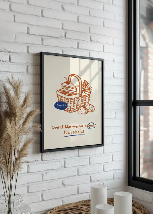 Cuadro No cuentes calorías - Decoración de cocina