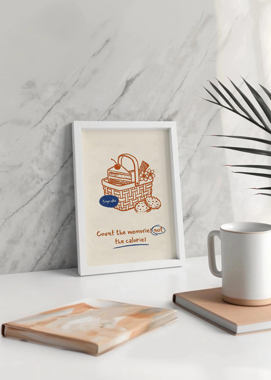 Cuadro No cuentes calorías - Decoración de cocina