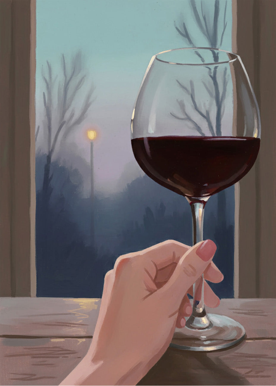 Cuadro Noche de vino