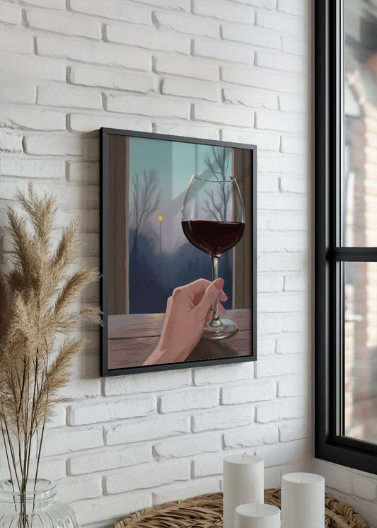 Cuadro Noche de vino