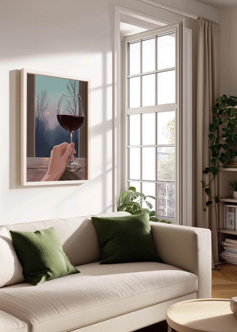 Cuadro Noche de vino