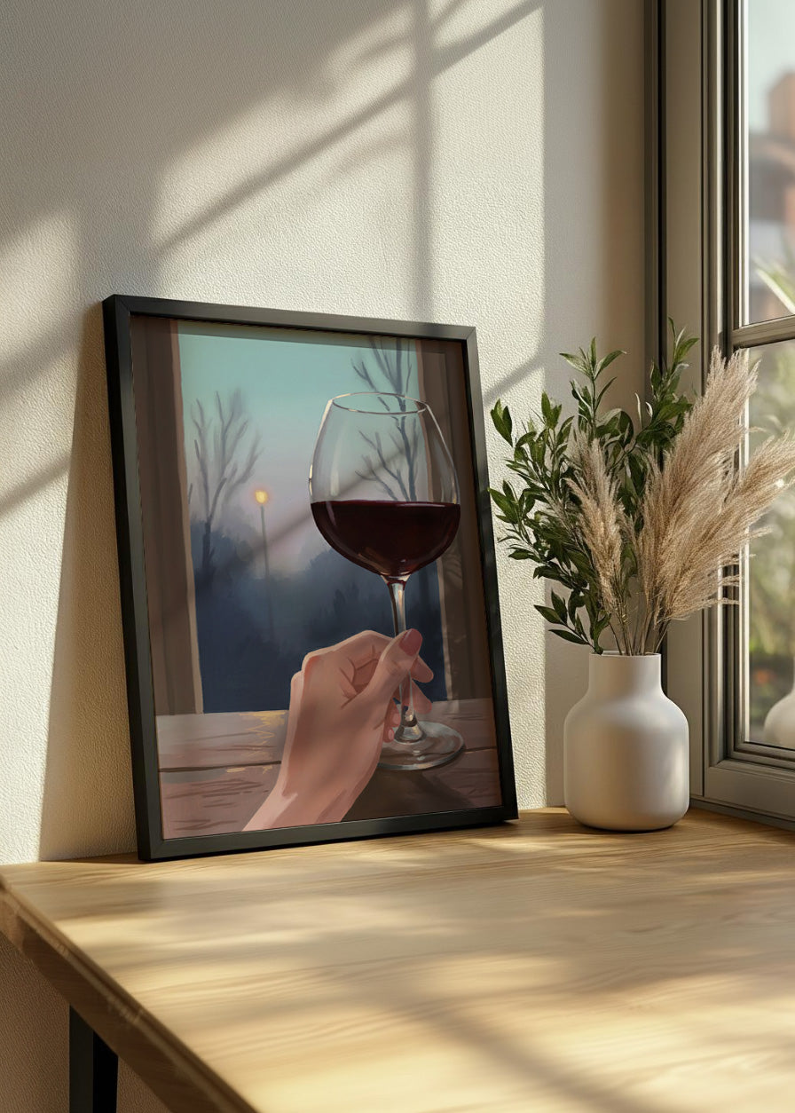 Cuadro Noche de vino