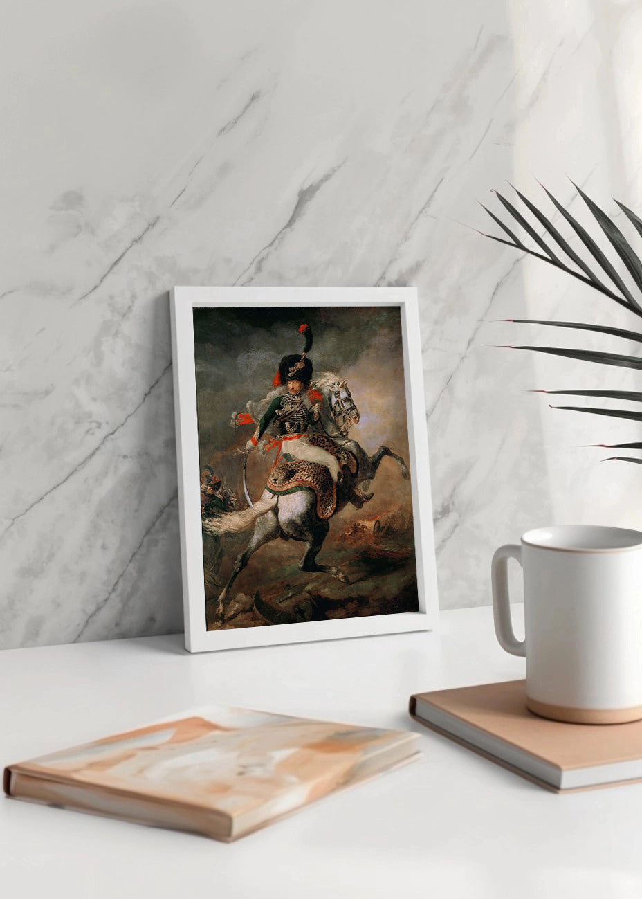 Cuadro ​Oficial de cazadores a la carga (Theodore Gericault)