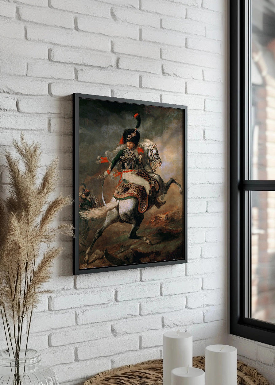Cuadro ​Oficial de cazadores a la carga (Theodore Gericault)
