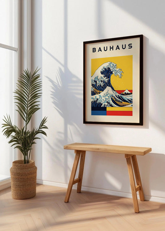Cuadro Ola de Kanagawa Bauhaus