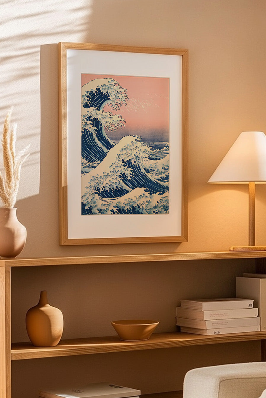 Cuadro de ​Ola de Kanagawa doble - Fine Artic
