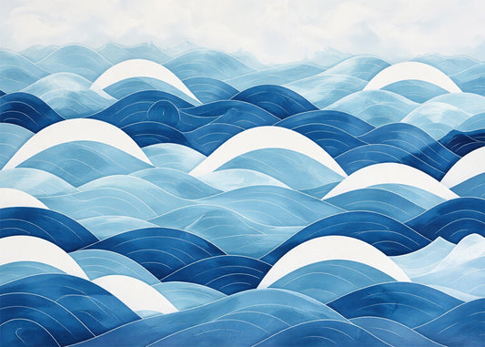 Cuadro Olas minimalistas