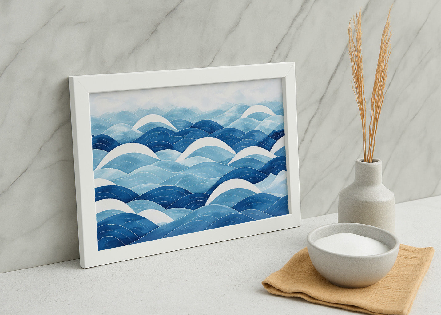 Cuadro Olas minimalistas