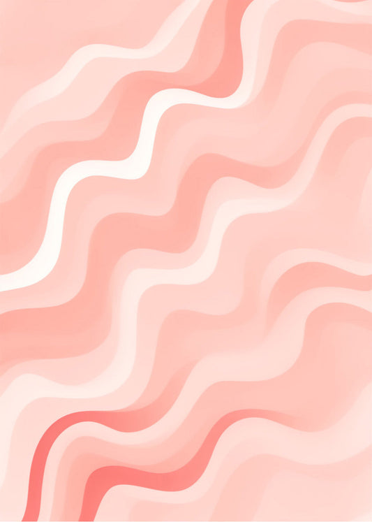 Cuadro Ondas rosas