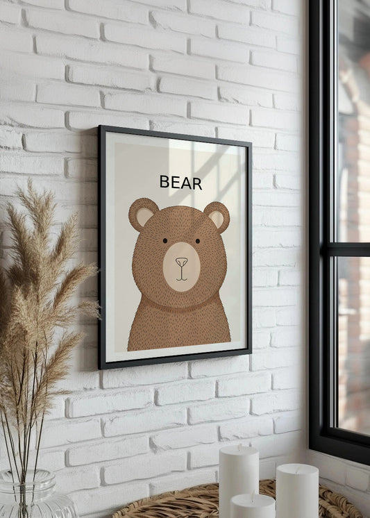 Cuadro Oso - Estilo infantil
