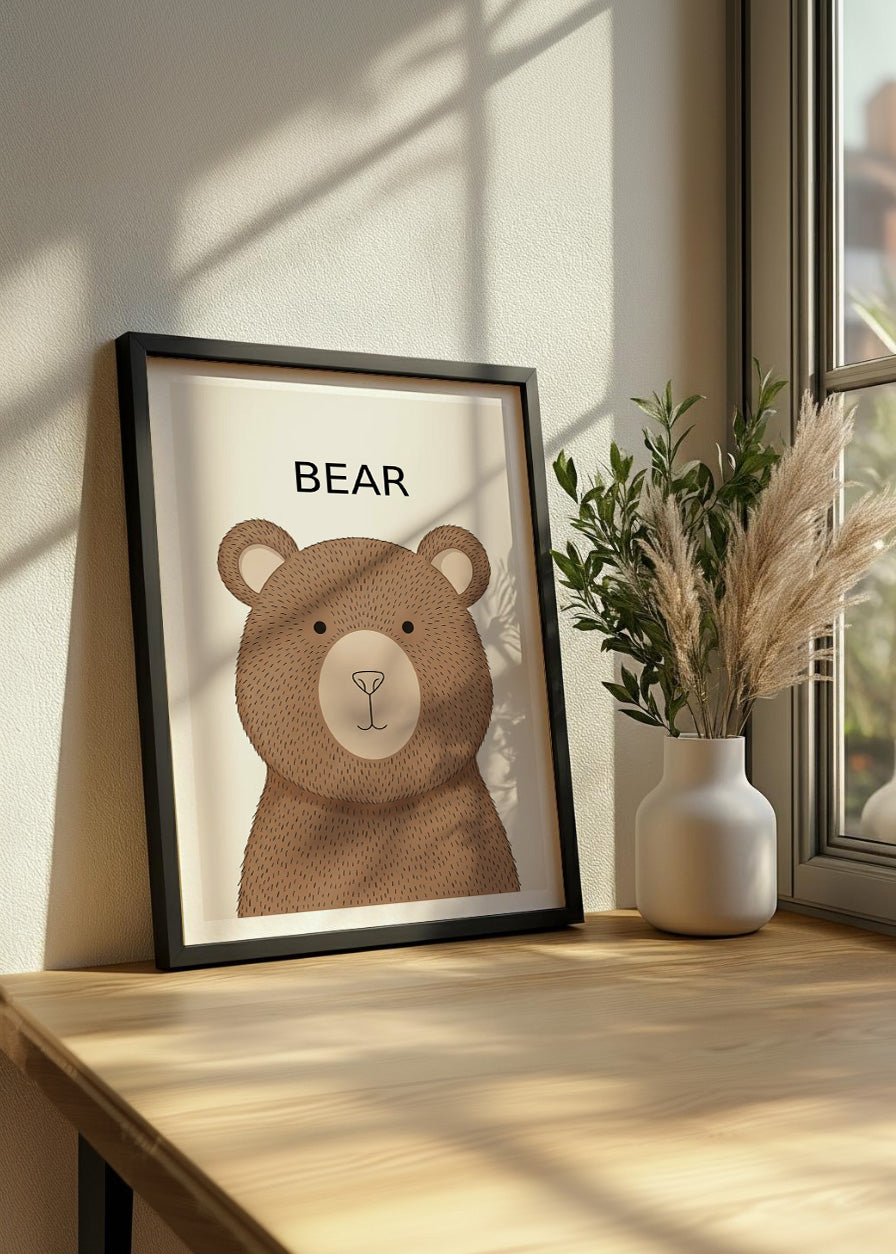 Cuadro Oso - Estilo infantil