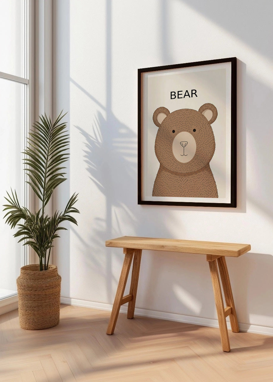 Cuadro Oso - Estilo infantil