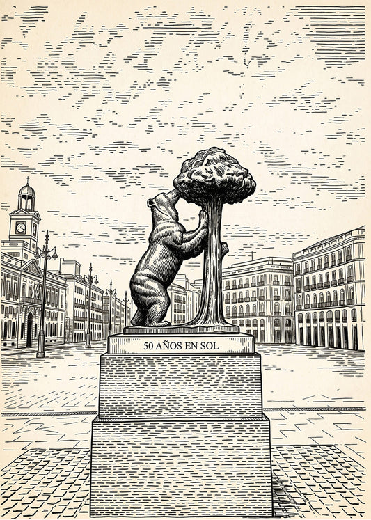 Cuadro Oso del Madroño - Beige