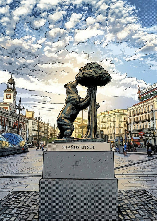 Cuadro Oso del Madroño en Sol - Cómic