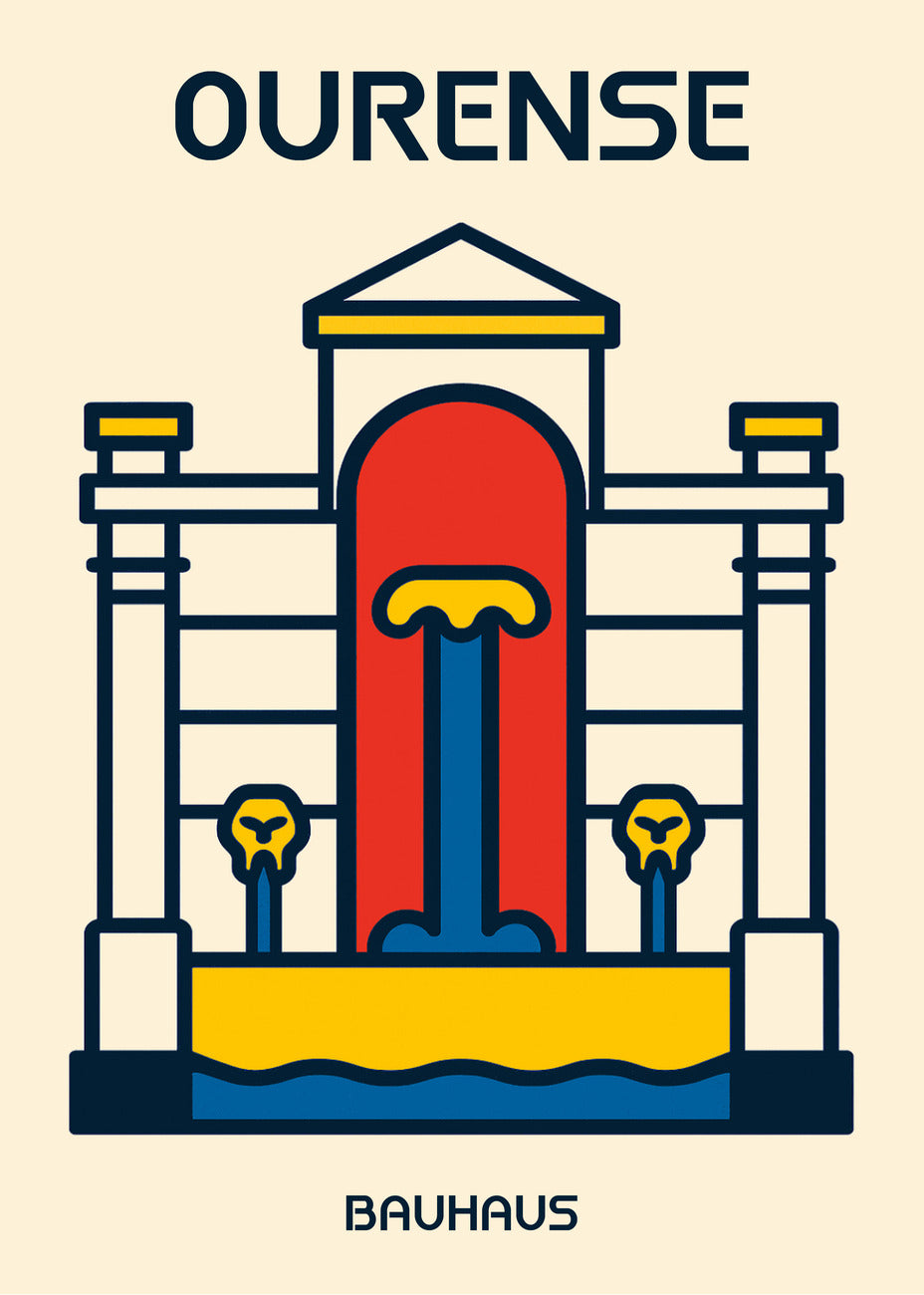 Cuadro Ourense Poster Bauhaus
