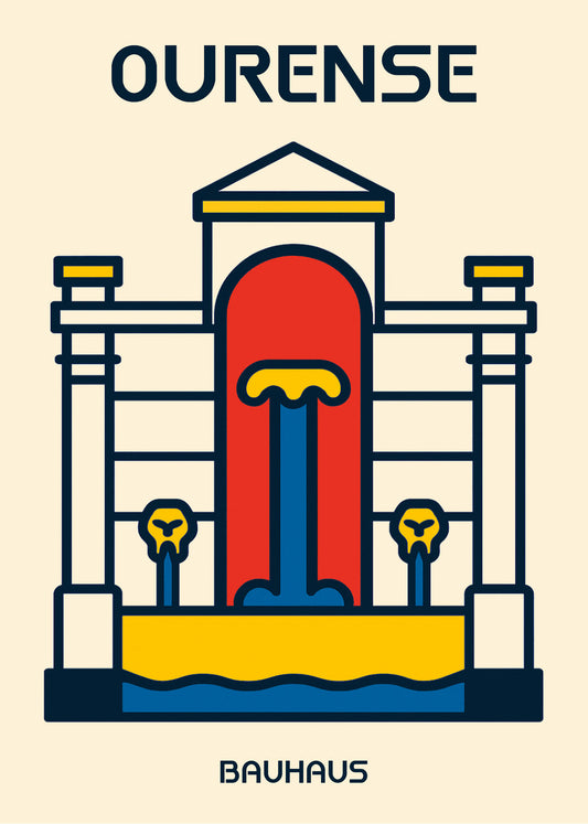 Cuadro Ourense Poster Bauhaus