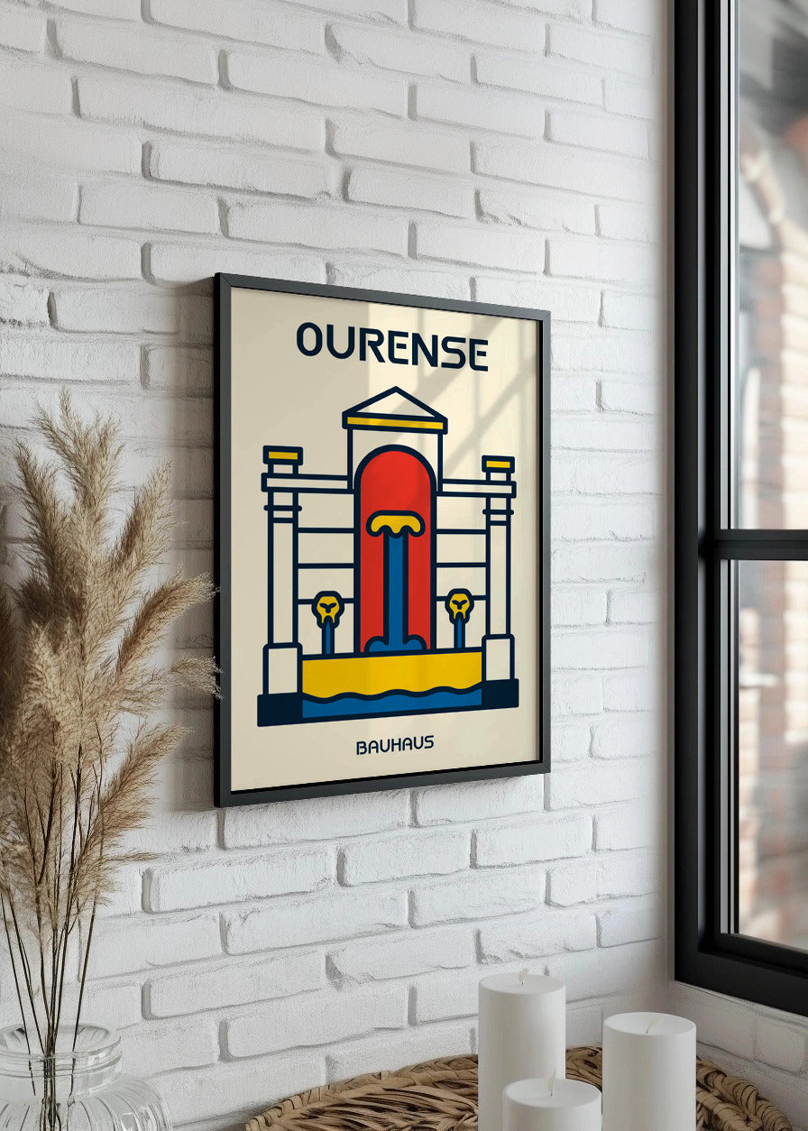 Cuadro Ourense Poster Bauhaus