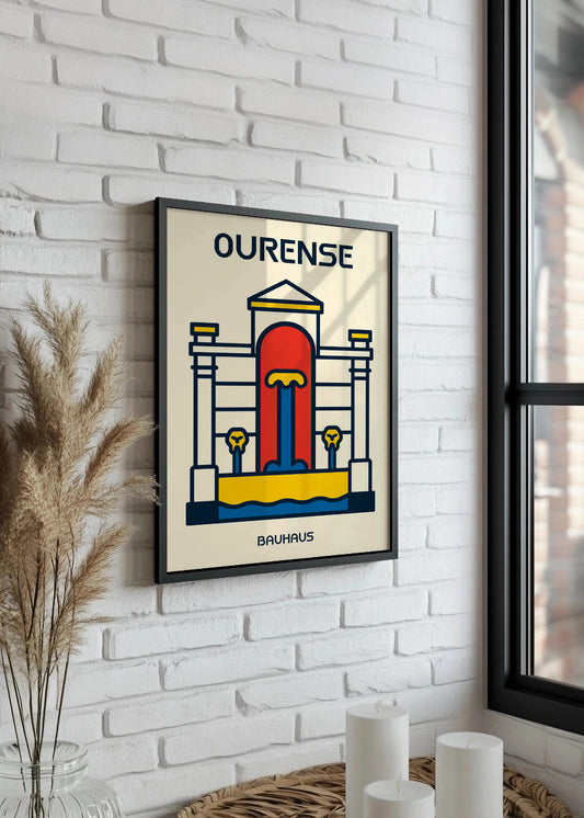 Cuadro Ourense Poster Bauhaus