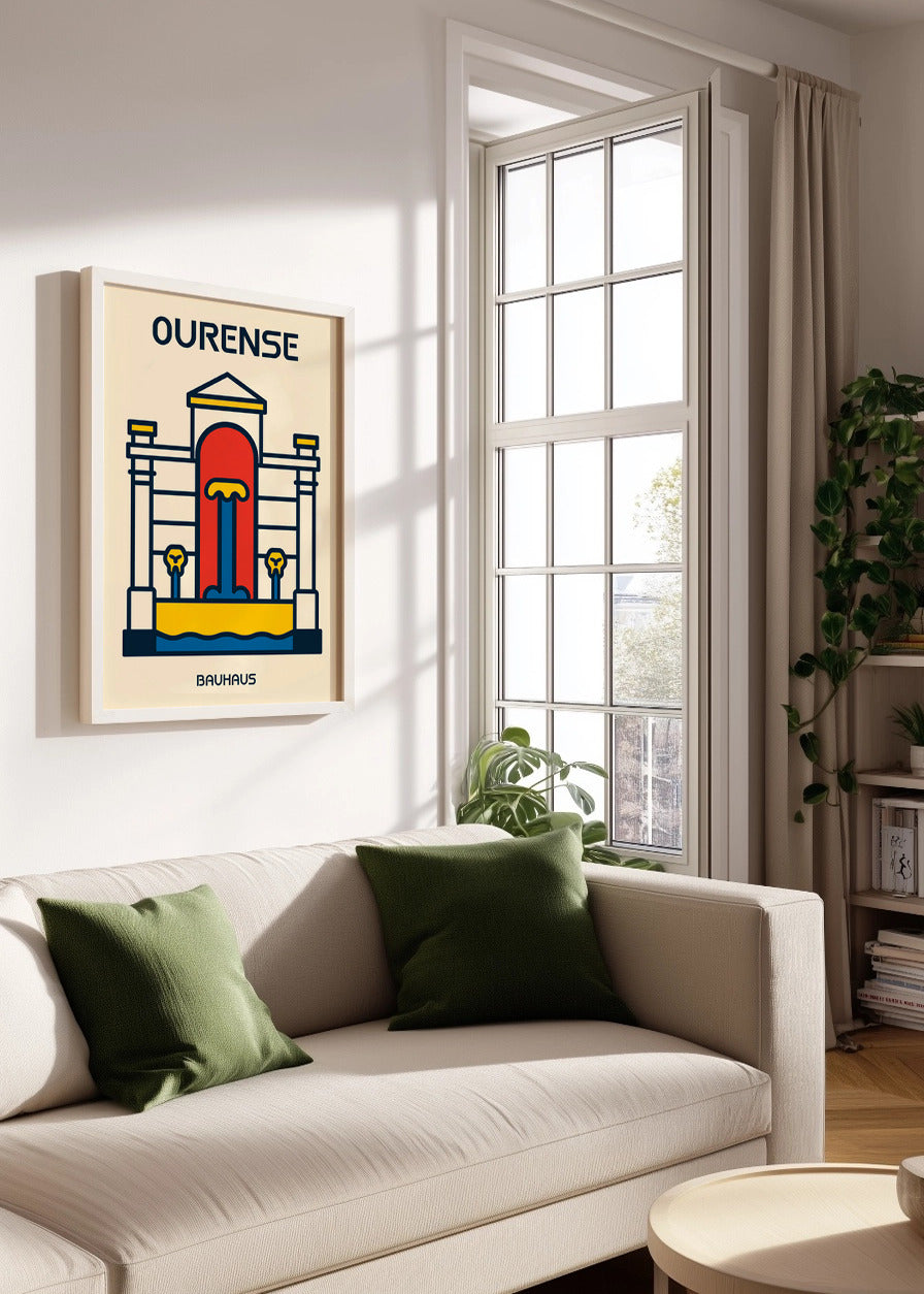 Cuadro Ourense Poster Bauhaus