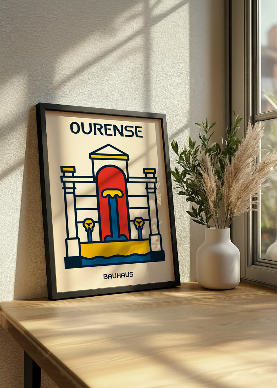 Cuadro Ourense Poster Bauhaus