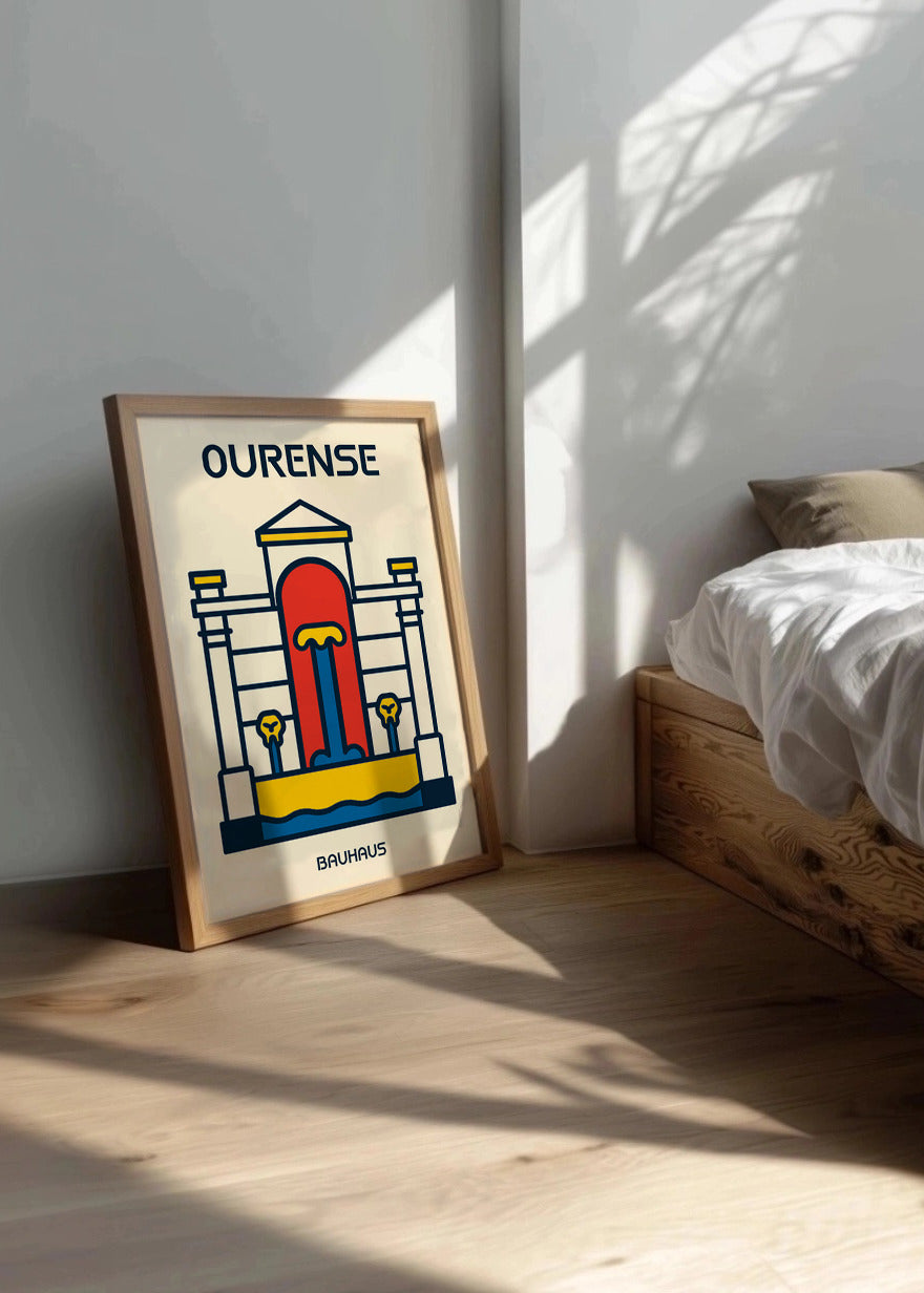 Cuadro Ourense Poster Bauhaus