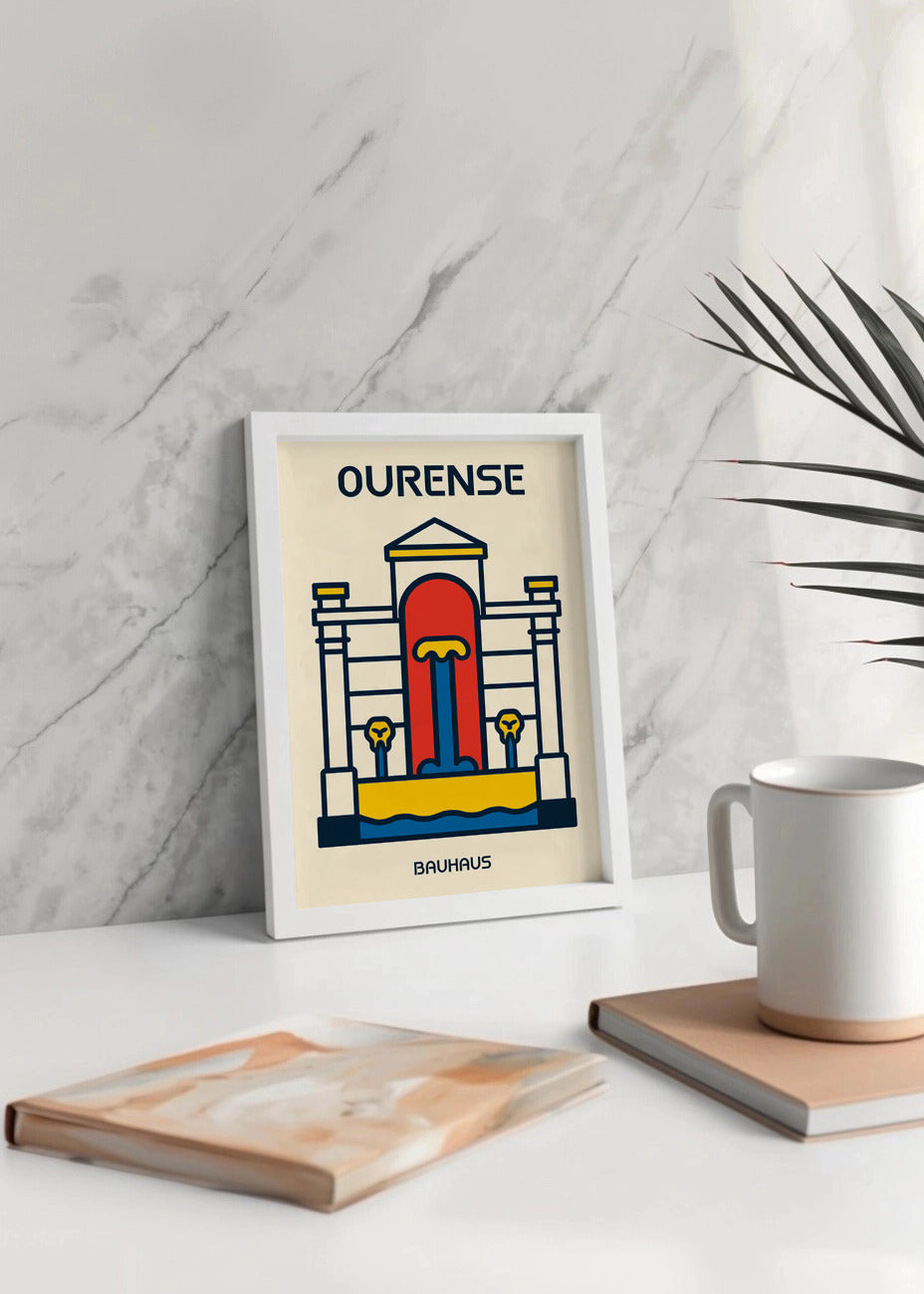 Cuadro Ourense Poster Bauhaus