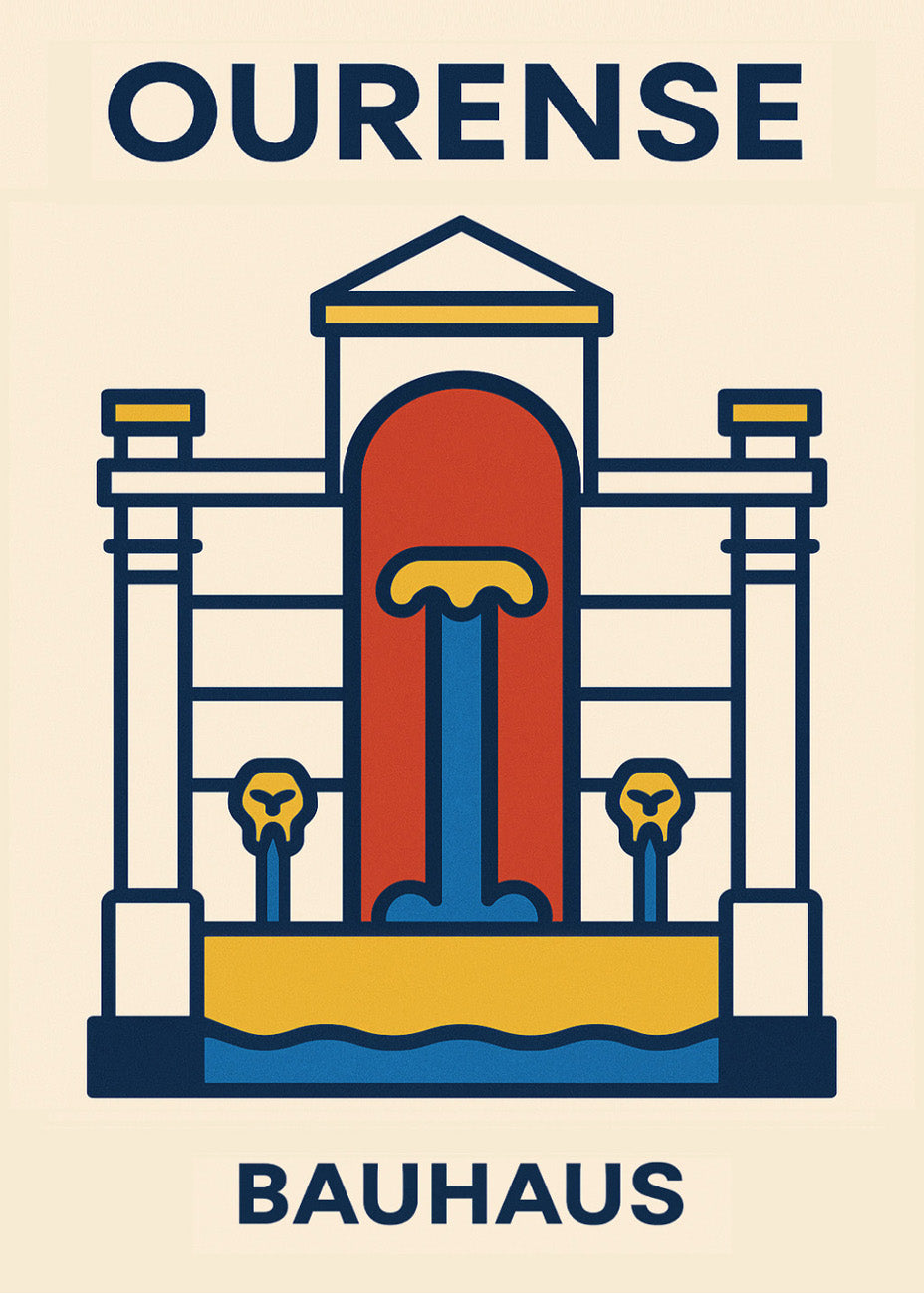 Cuadro Ourense Poster Bauhaus