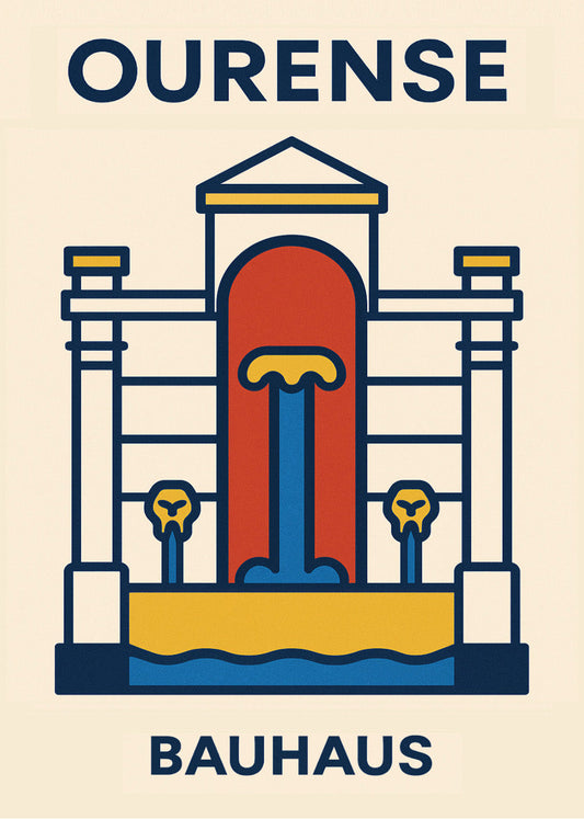 Cuadro Ourense Poster Bauhaus