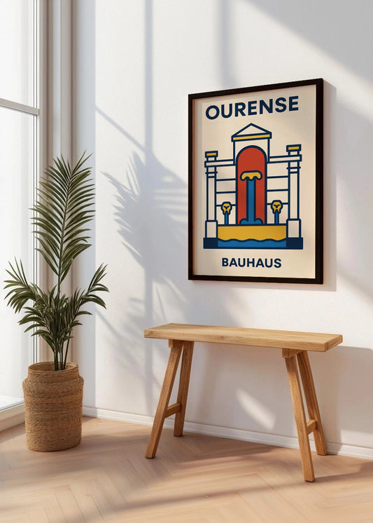 Cuadro Ourense Poster Bauhaus