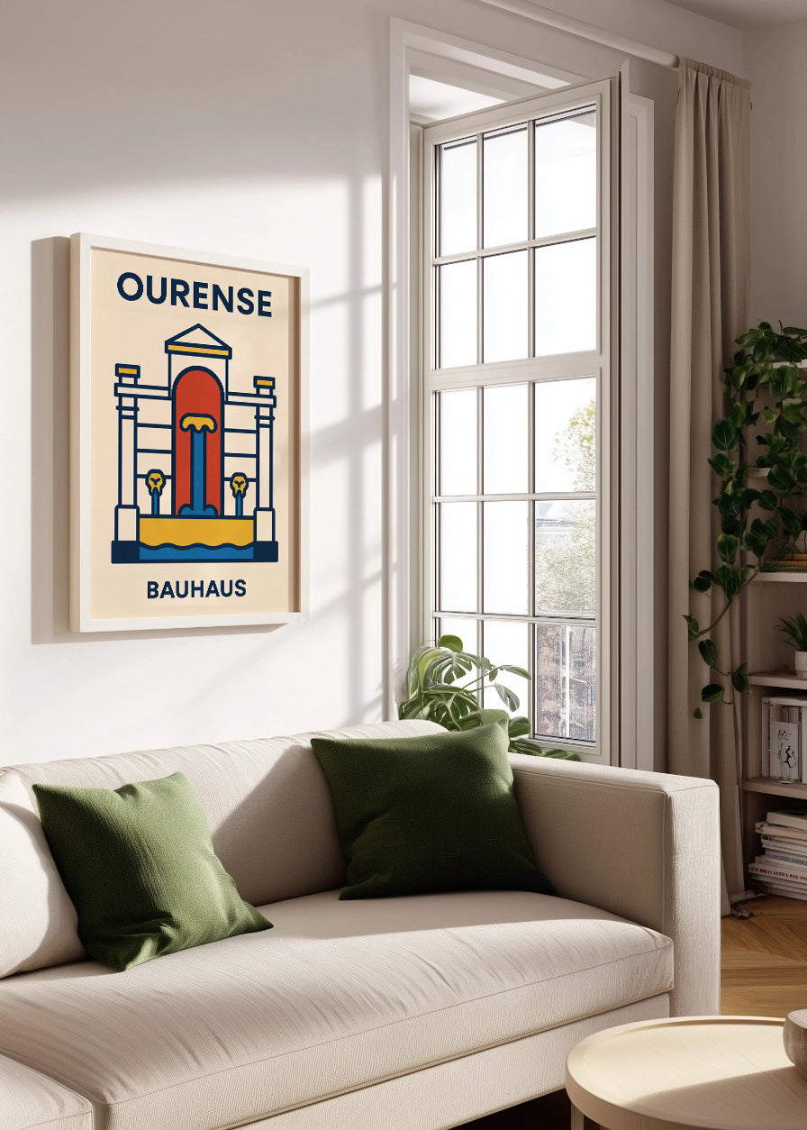 Cuadro Ourense Poster Bauhaus